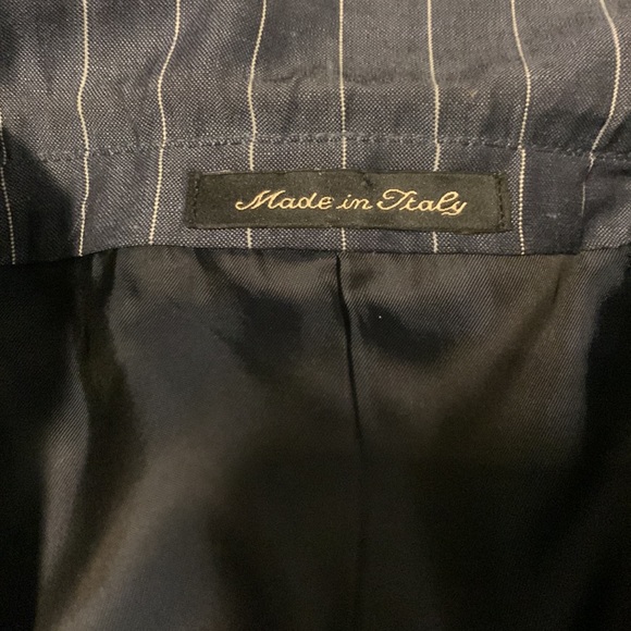 PIN STRIPE BLUE BLAZER - Picture 7 of 8